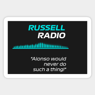 Alonso - George Russell F1 Radio Sticker